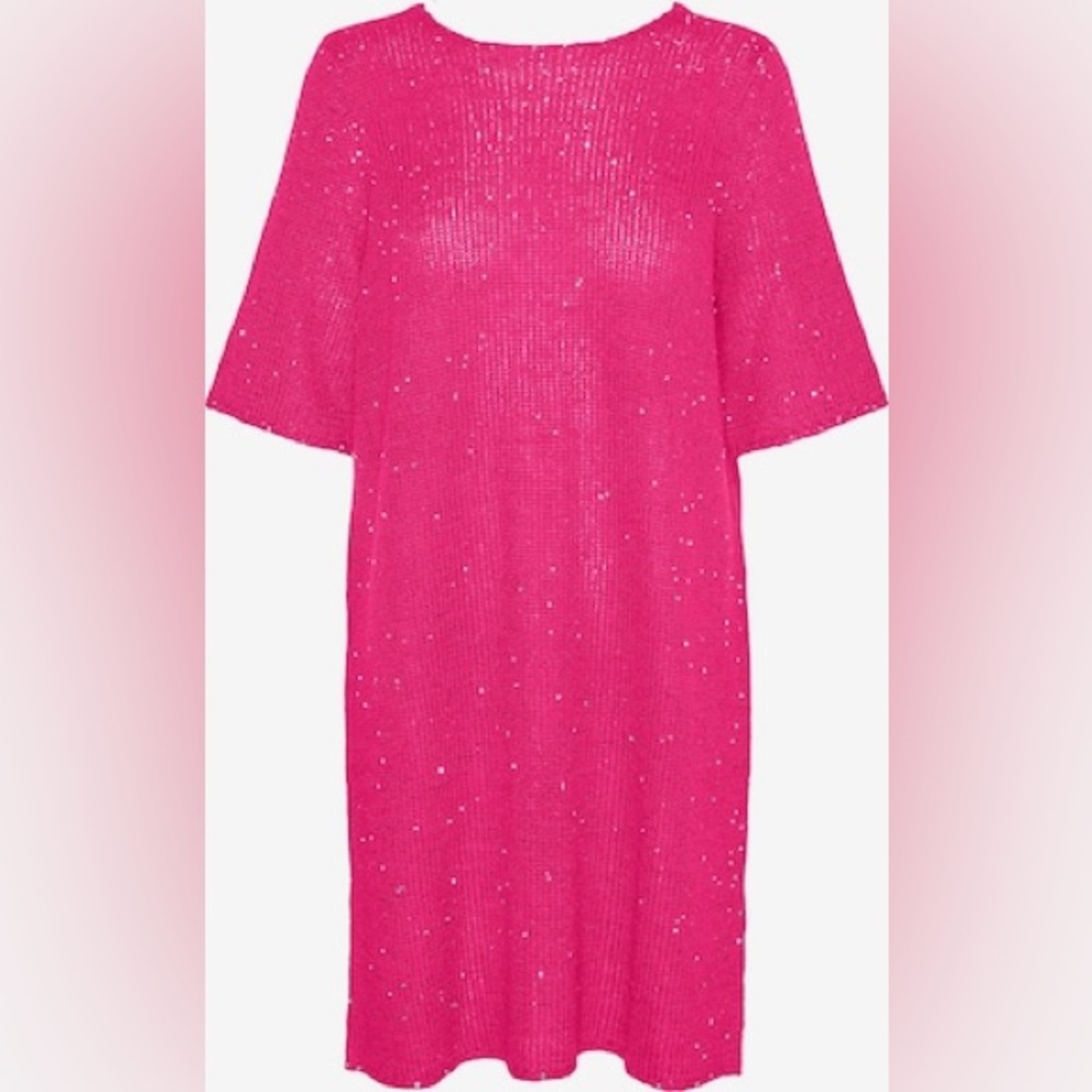 Vero Moda Leilani Sequin Knitted Dress Size XL NWT